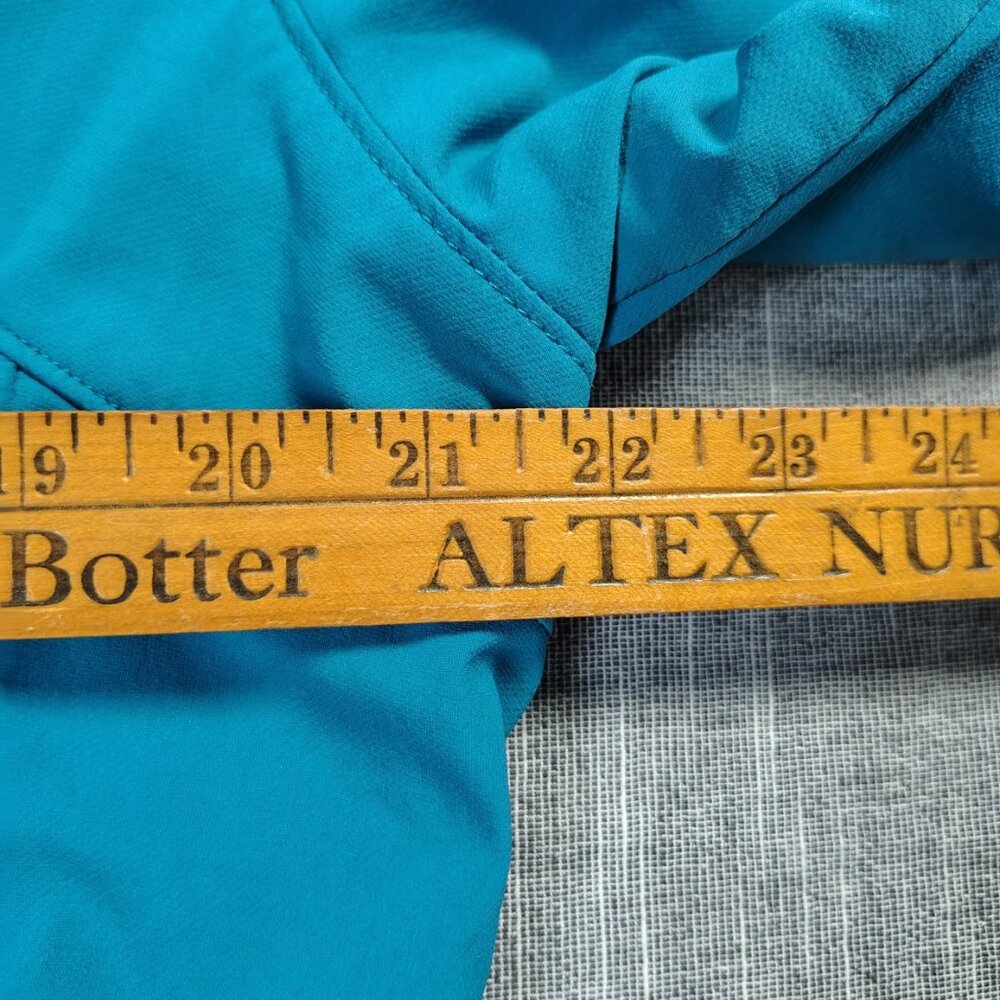 Marmot Teal Blue Hooded Bomber Jacket - Picture 13 of 14